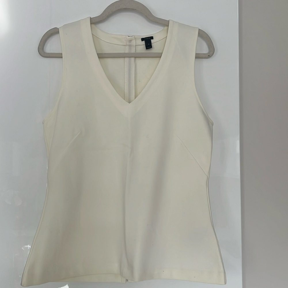 J Crew Women’s Top Cream Size Medium - Picture 1 of 8
